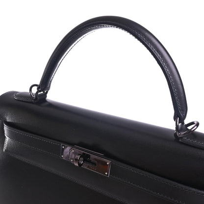 Kelly 32 Box Moonlight Black Ruthenium Metal Fittings □D Engraved