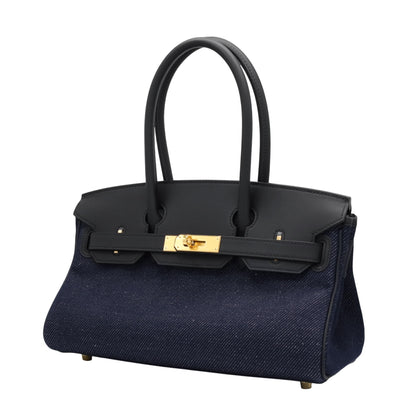 Birkin 单肩灯 29 Vaux Swift Toile Jean 黑蓝靛蓝 GP K刻印
