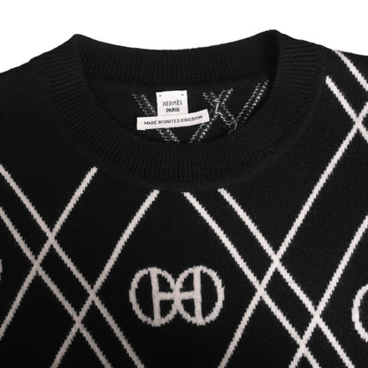 ニットワンピース　カシミヤ　ブラック　38