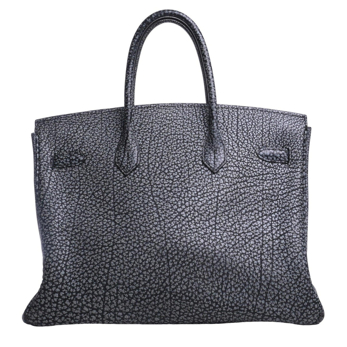 Birkin 35 Buffle Skipper Dalmatian Black SS □E engraved