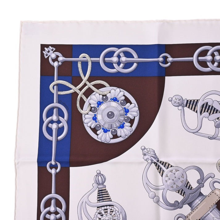 カレ90　クリケティス　シルク　ネイビー