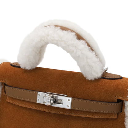 迷你凯莉包 2 泰迪沃斯威夫特木桐灰麂皮本色阿尔赞 SS B 邮票