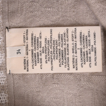 Knit skirt, cashmere blend, gray 34