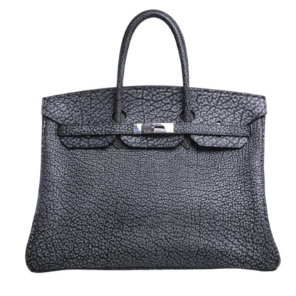 Birkin 35 Buffle Skipper Dalmatian Black SS □E engraved