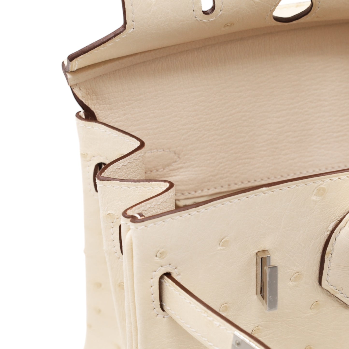 バーキン25　オーストリッチ　ナタ　SS　U刻印