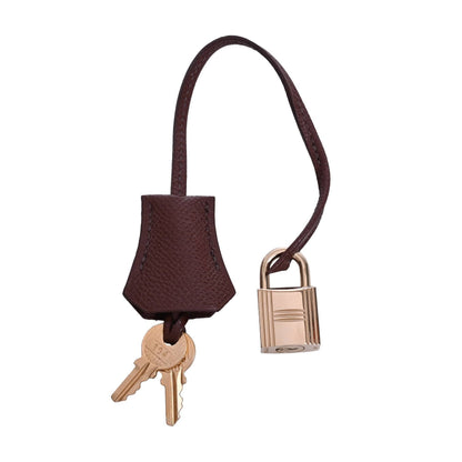 Birkin 30 Kushbell Toile Ash Brown GP □H engraved