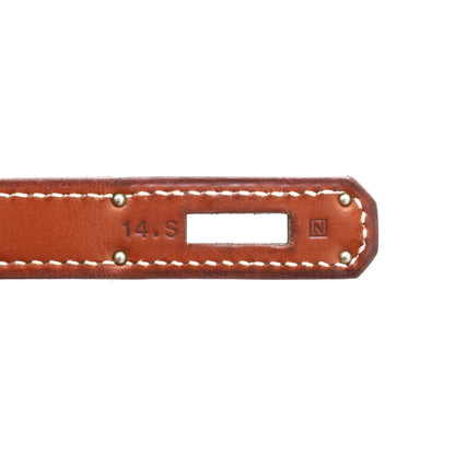 Kelly 28 Amazon Barenia Toile Couver Rouge Ash Fauve SS □NStamp