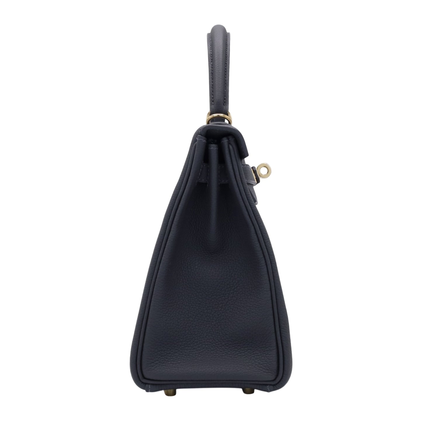 Kelly 25 Togo Ardoise Champagne Gold W engraved
