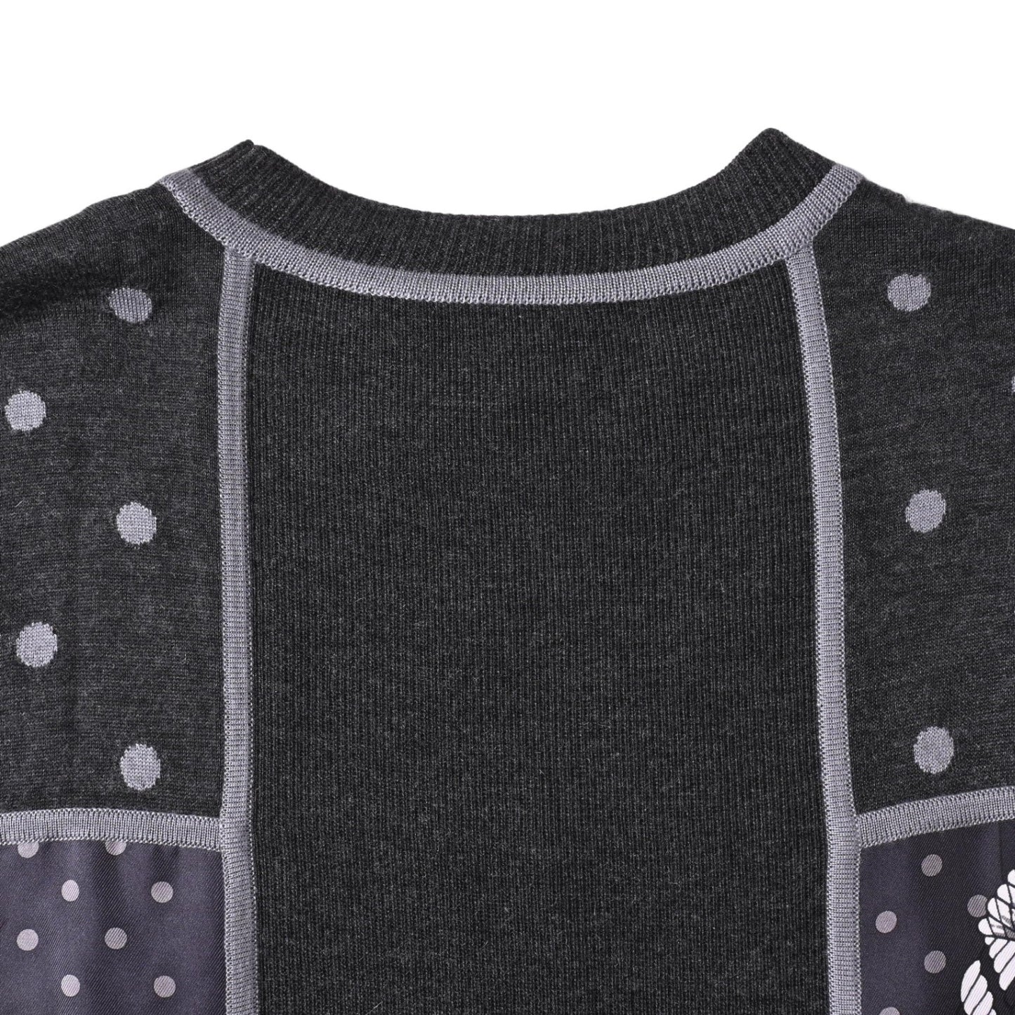 一块单击裂纹羊绒丝绸灰色34