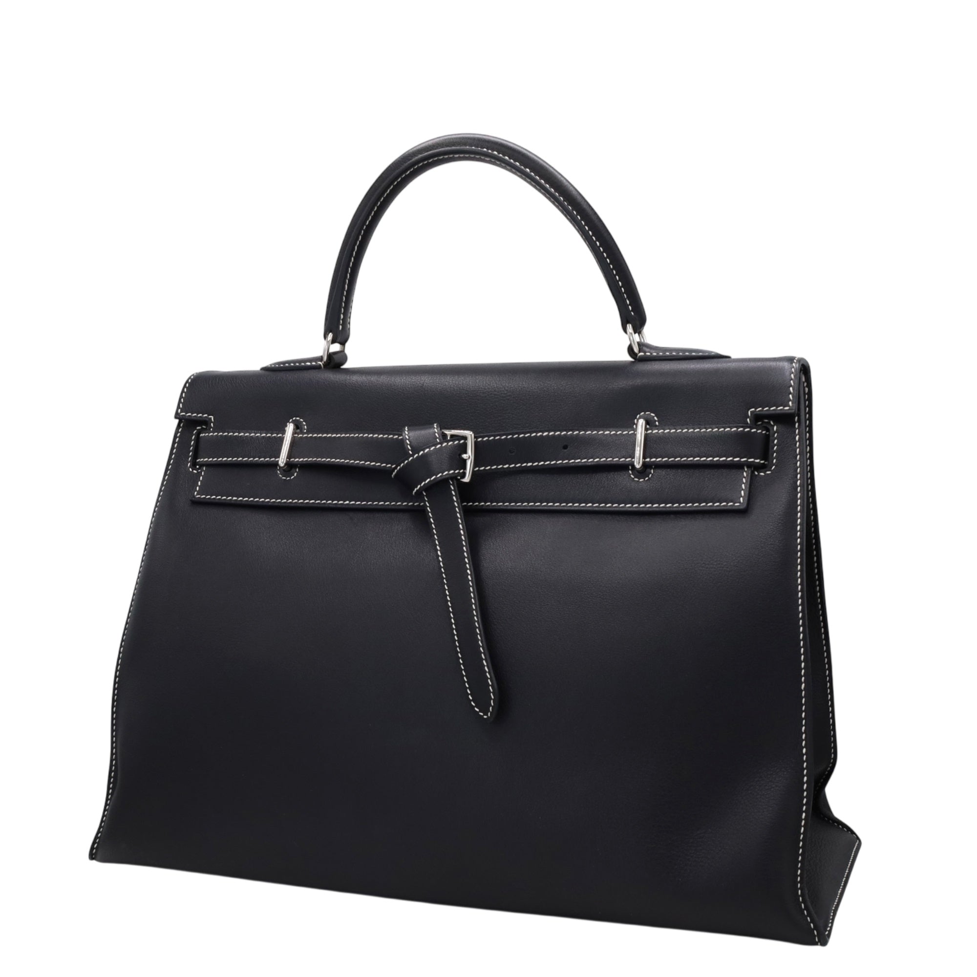 HERMES ケリーフラット35 ヴォースイフト ブラック SS ☐J刻印 – LALÙE