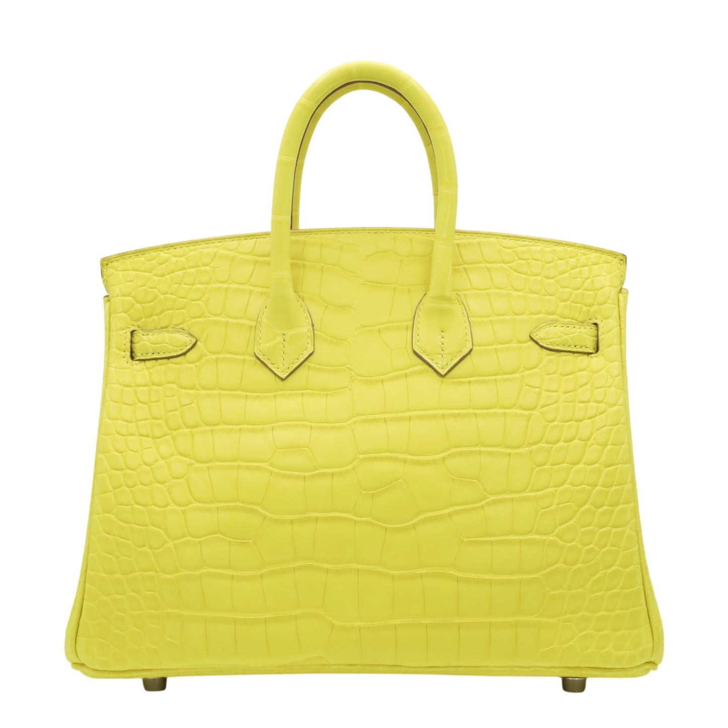 Birkin 25 Alligator Matte Lime SS WStamp