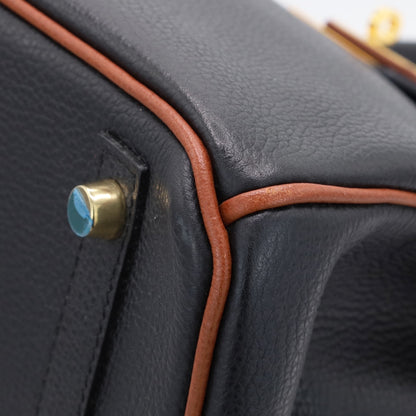 バーキン30　ヴァッシュリエージュ　ブラック　ノアゼット　GP　□K刻印