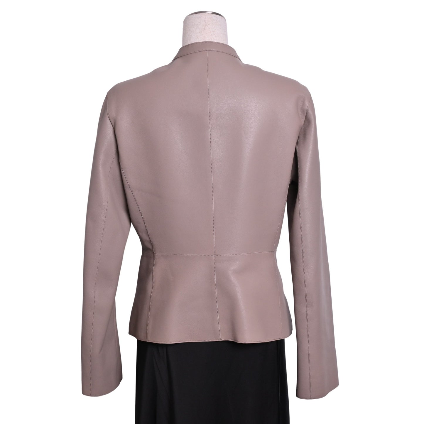 ライダースジャケット　ラム　ベージュ　38