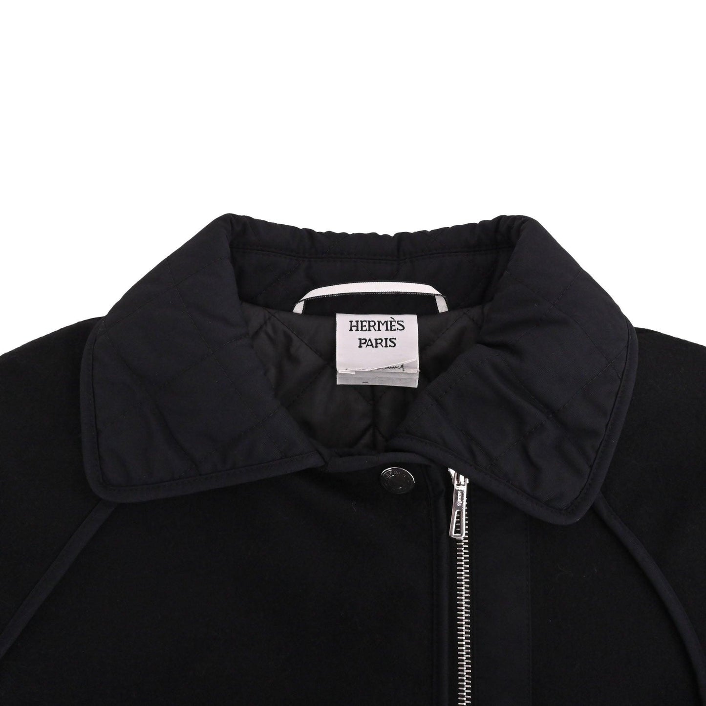 コート　ウール　ナイロン　ブラック　34