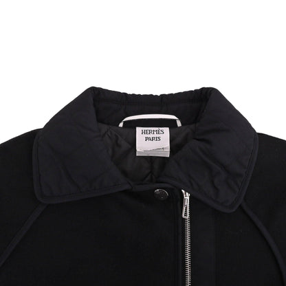 コート　ウール　ナイロン　ブラック　34