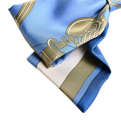 グルネル・エクスリブリス　バレッタ　シルク　ブルー