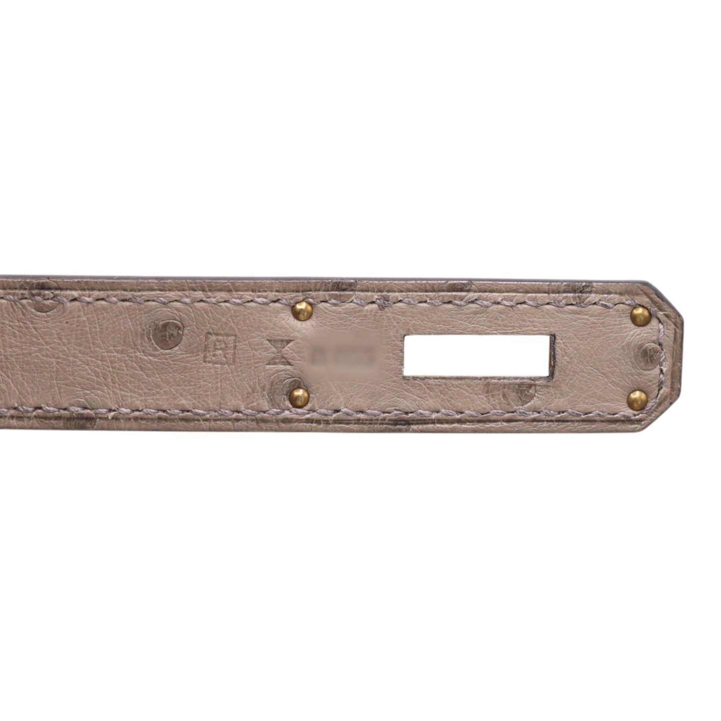 バーキン30　オーストリッチ　ムース　GP　□R刻印