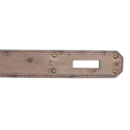 バーキン30　オーストリッチ　ムース　GP　□R刻印