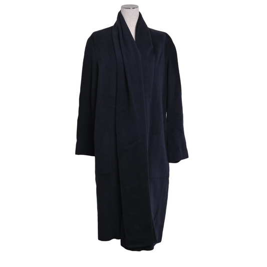 Coat with stole, cashmere, navy, 36