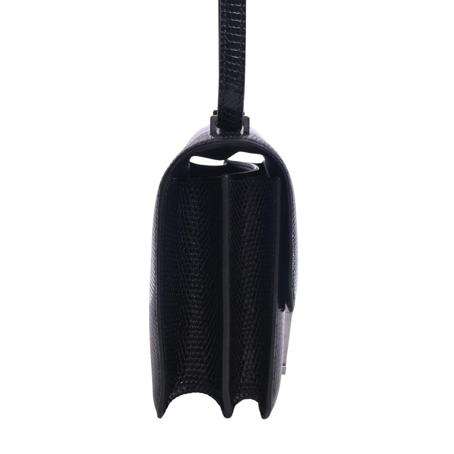 コンスタンスミニ　リザード　ブラック　ルテニウム金具　□I刻印