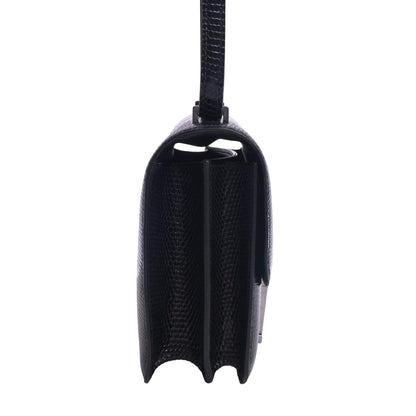 コンスタンスミニ　リザード　ブラック　ルテニウム金具　□I刻印