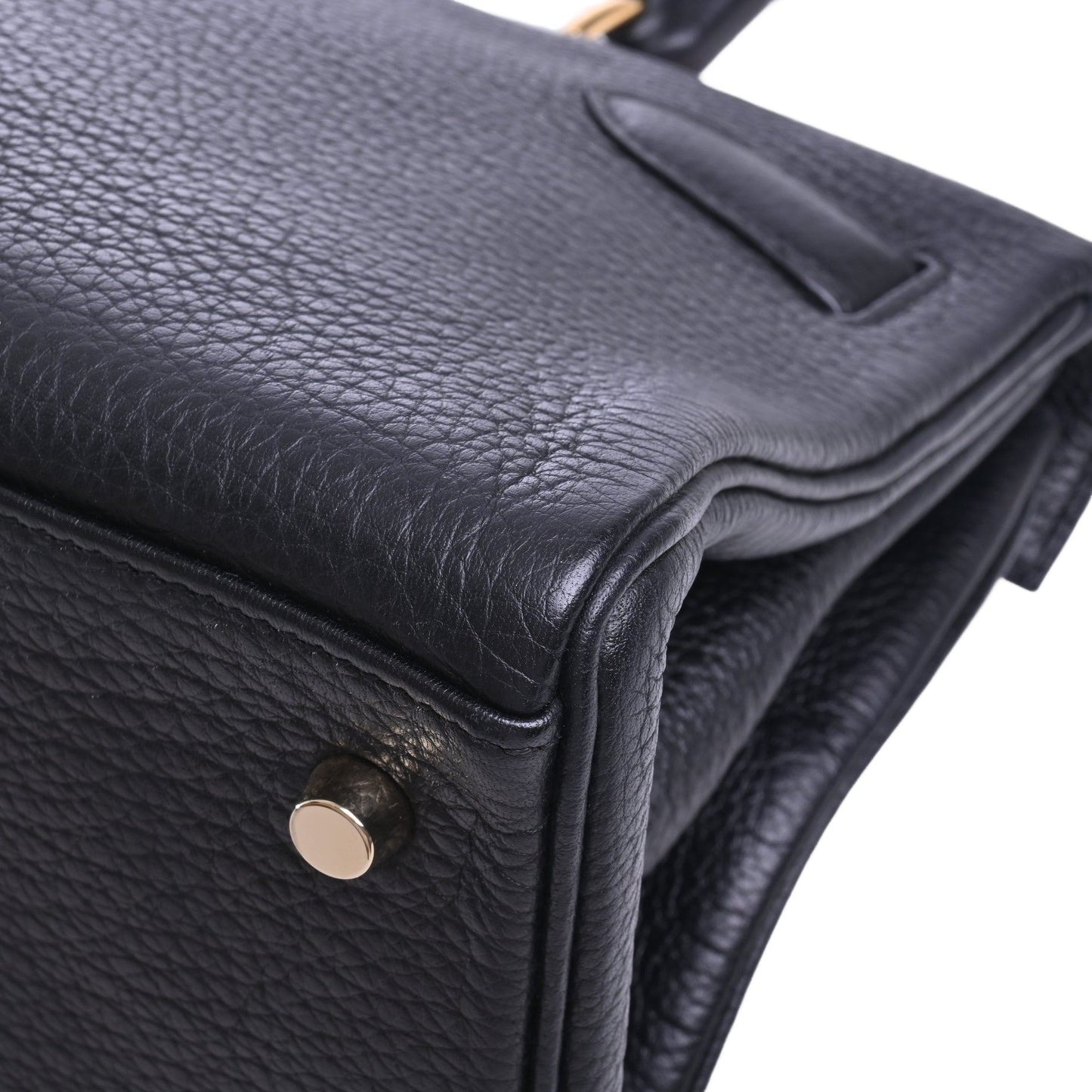 Shoulder Kelly Fringe Togo Black GP □M engraved