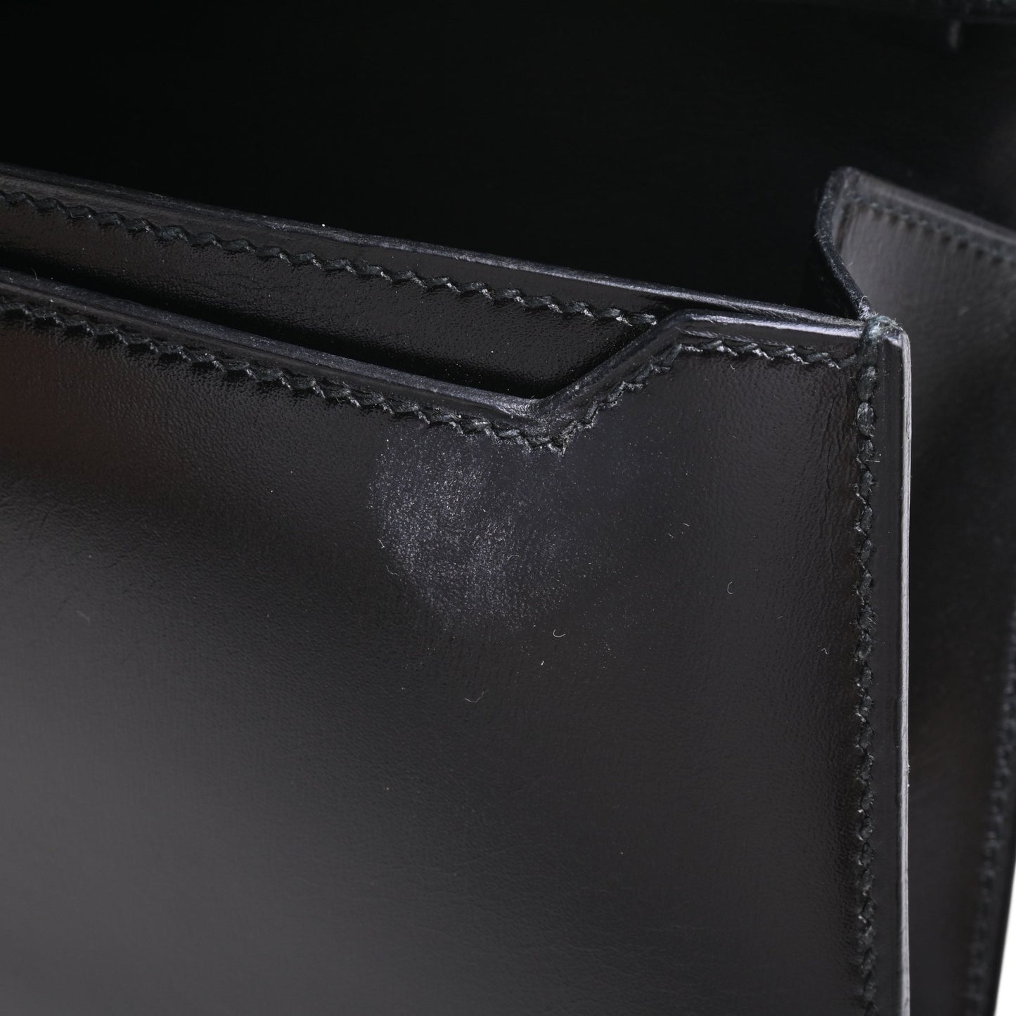 ナポレオン　ショルダーバッグ　ボックスカーフ　ブラック　GP　〇S刻印