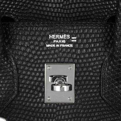 Birkin 25 Lizard Black SS □MStamp