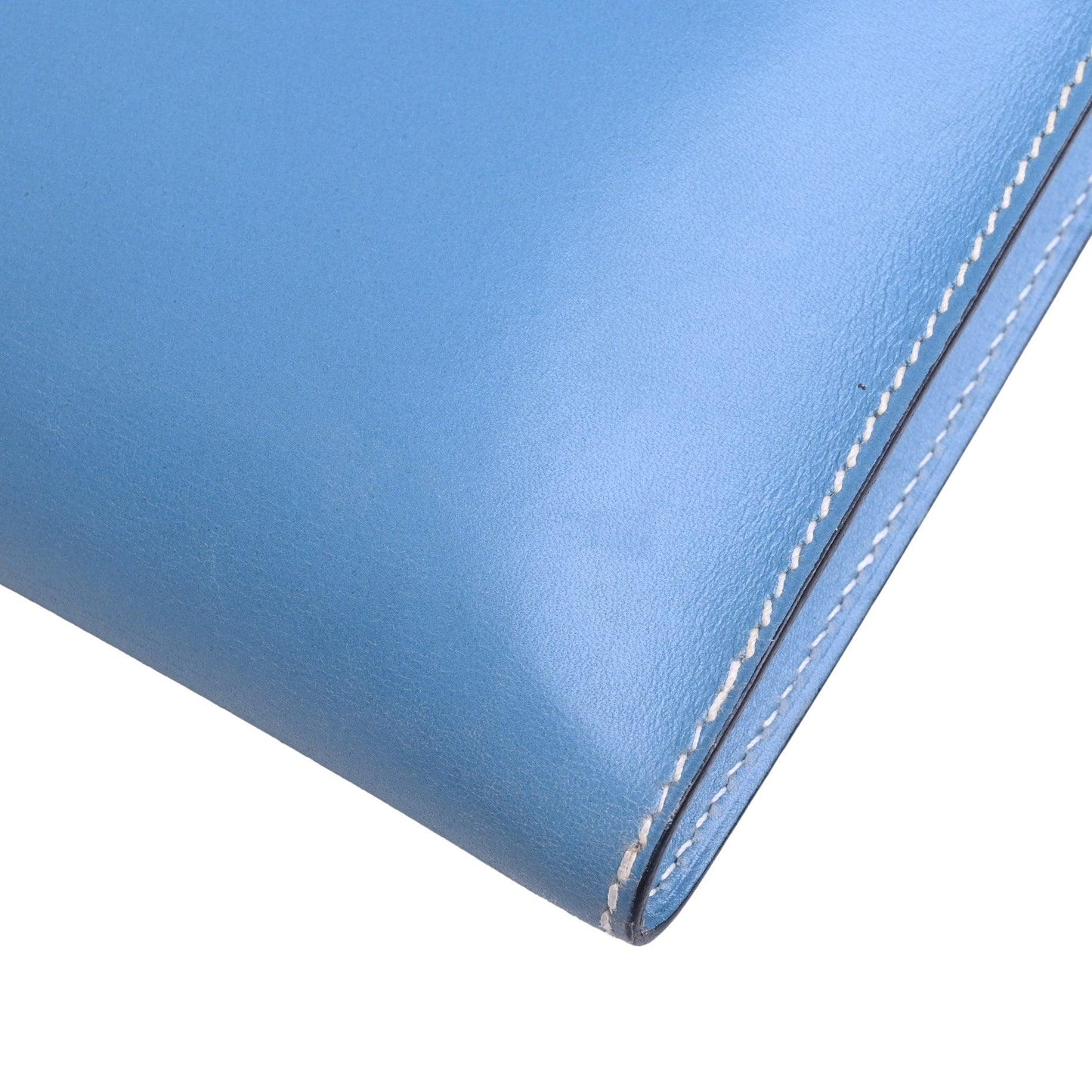 ポシェットリオ　ボックスカーフ　ブルージーン　SS　□B刻印