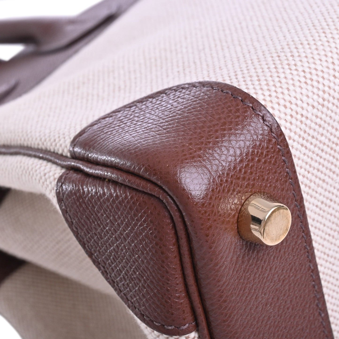 Birkin 30 Kushbell Toile Ash Brown GP □H engraved