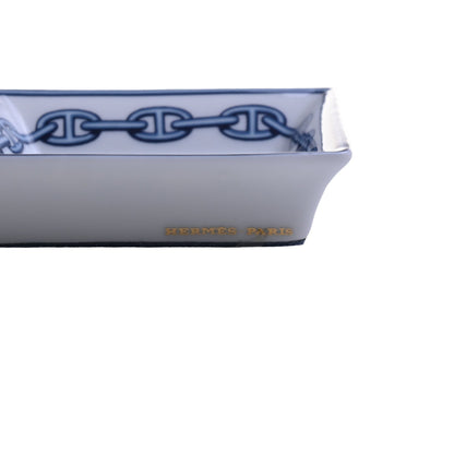 シェーヌダンクルブルー　スクエアープレート　ブルー