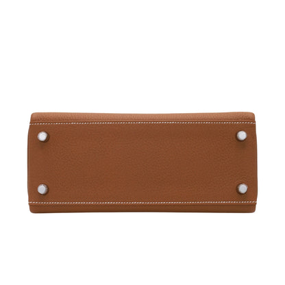 Kelly 25 Togo Gold SS W engraved