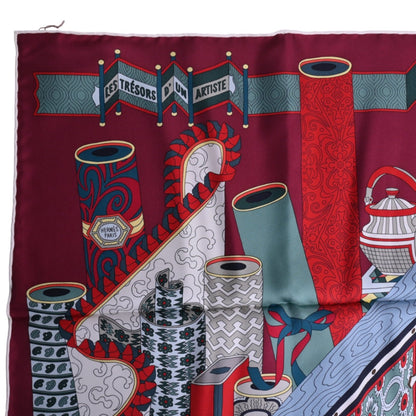 Carre 90: A treasured painter's silk, Bordeaux