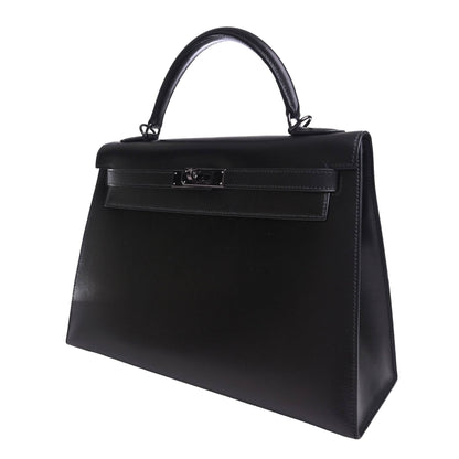 Kelly 32 Box Moonlight Black Ruthenium Metal Fittings □D Engraved