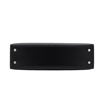 Mini Kelly 2 Box Calf Black SS K Stamp