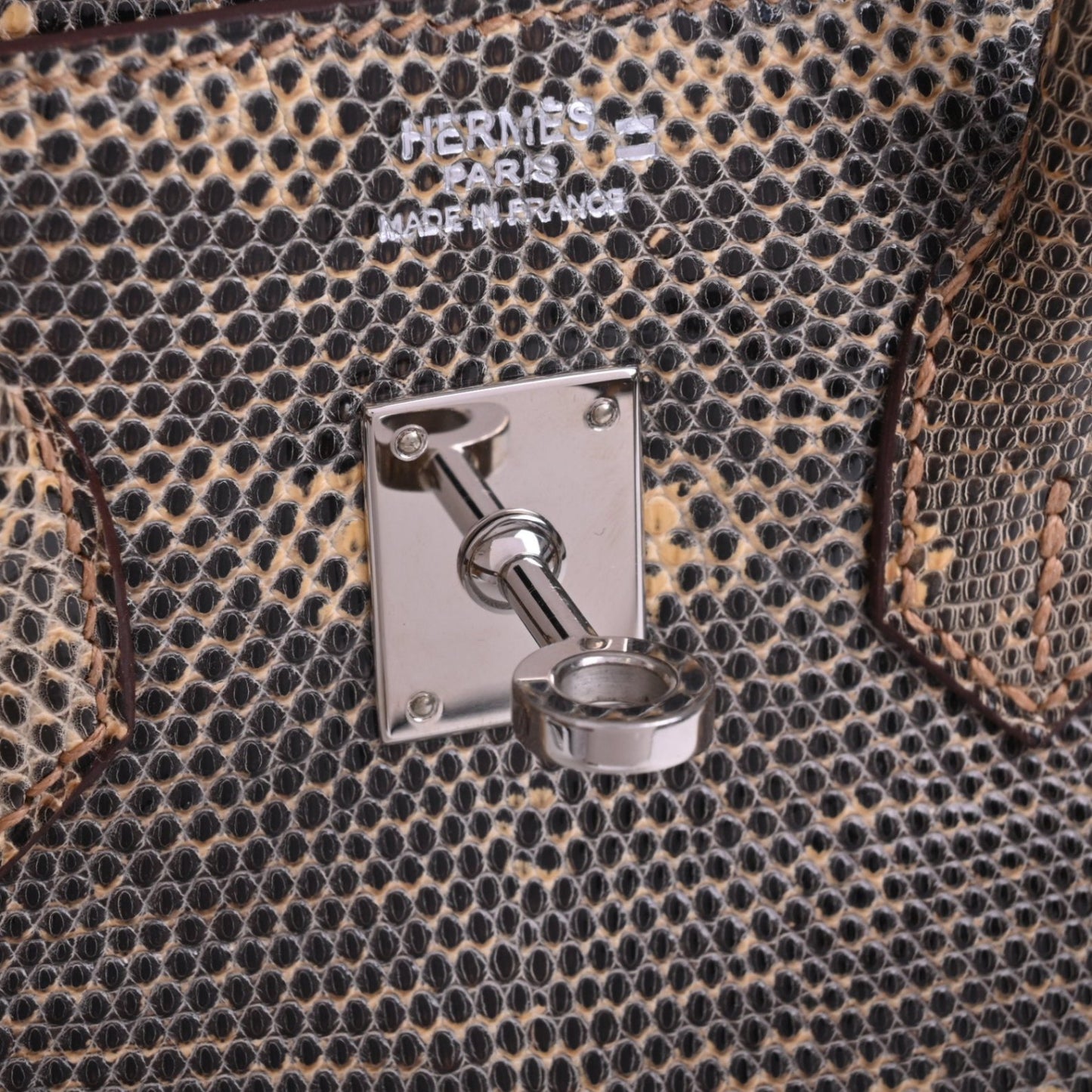 バーキン25　リザードナチュラ　デザート　SS　□N刻印