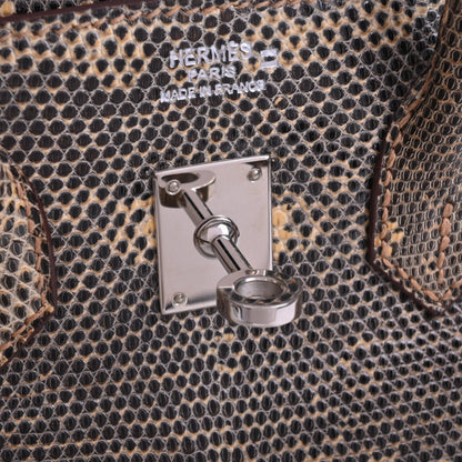 バーキン25　リザードナチュラ　デザート　SS　□N刻印