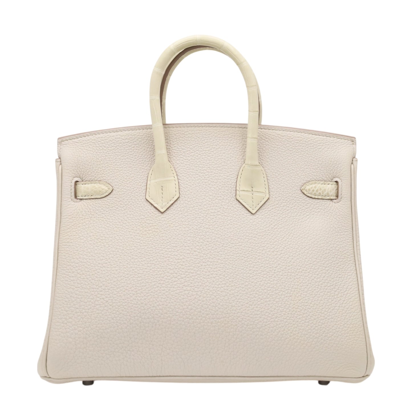 Birkin 25 Touch Alligator Matte Togo Beton SS W Engraved