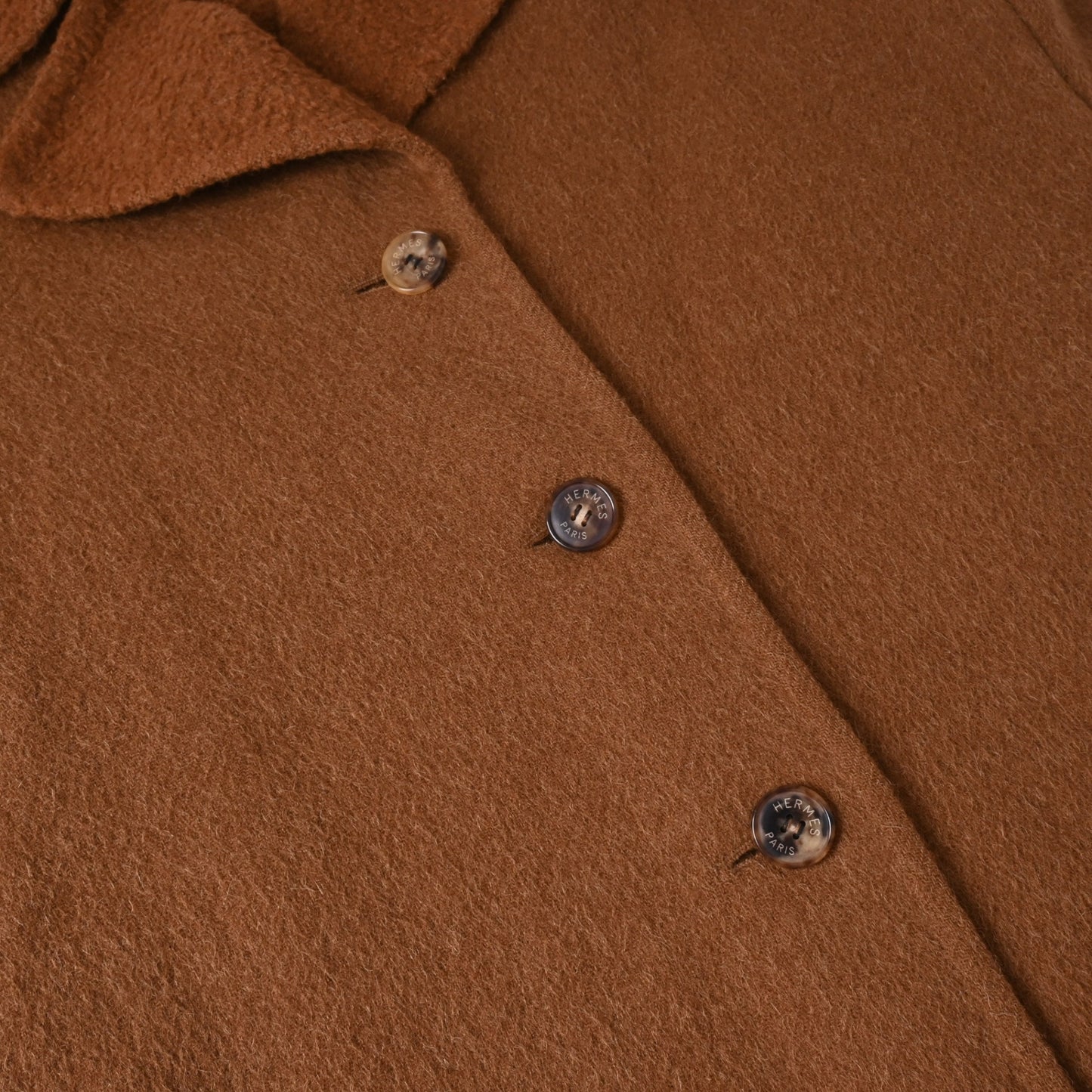 チェスターコート　アルパカ混　ブラウン　40