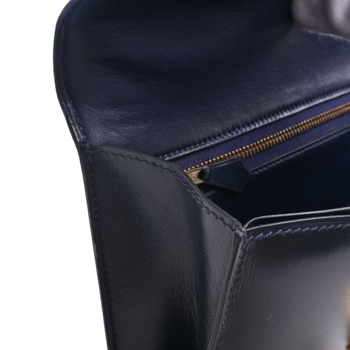 アルカザール　ボックスカーフ　ブルーインディゴ　GP　〇Ｎ刻印