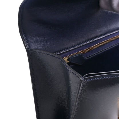 アルカザール　ボックスカーフ　ブルーインディゴ　GP　〇Ｎ刻印