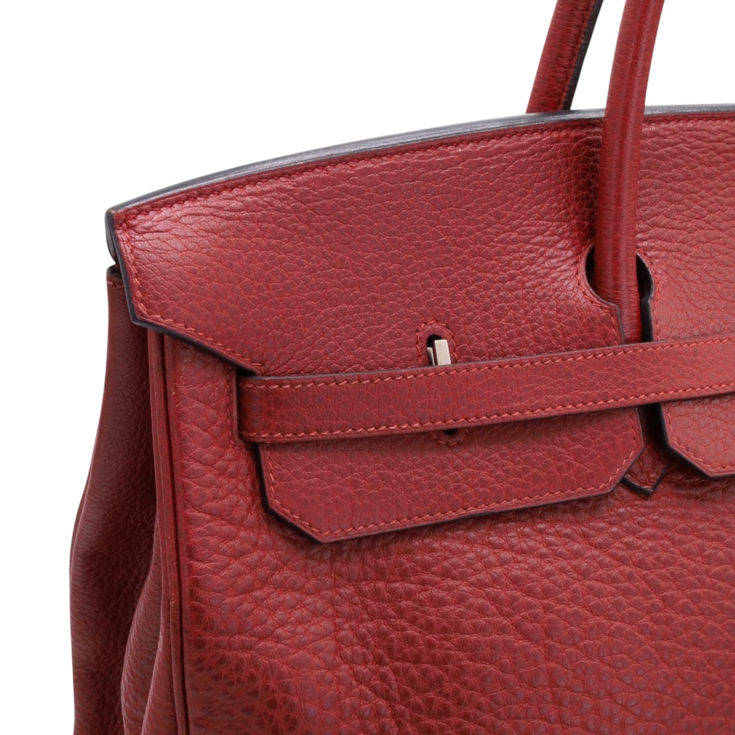 Birkin 45 Long Shoulder Buffle Skipper Rouge Ash SS □DStamp