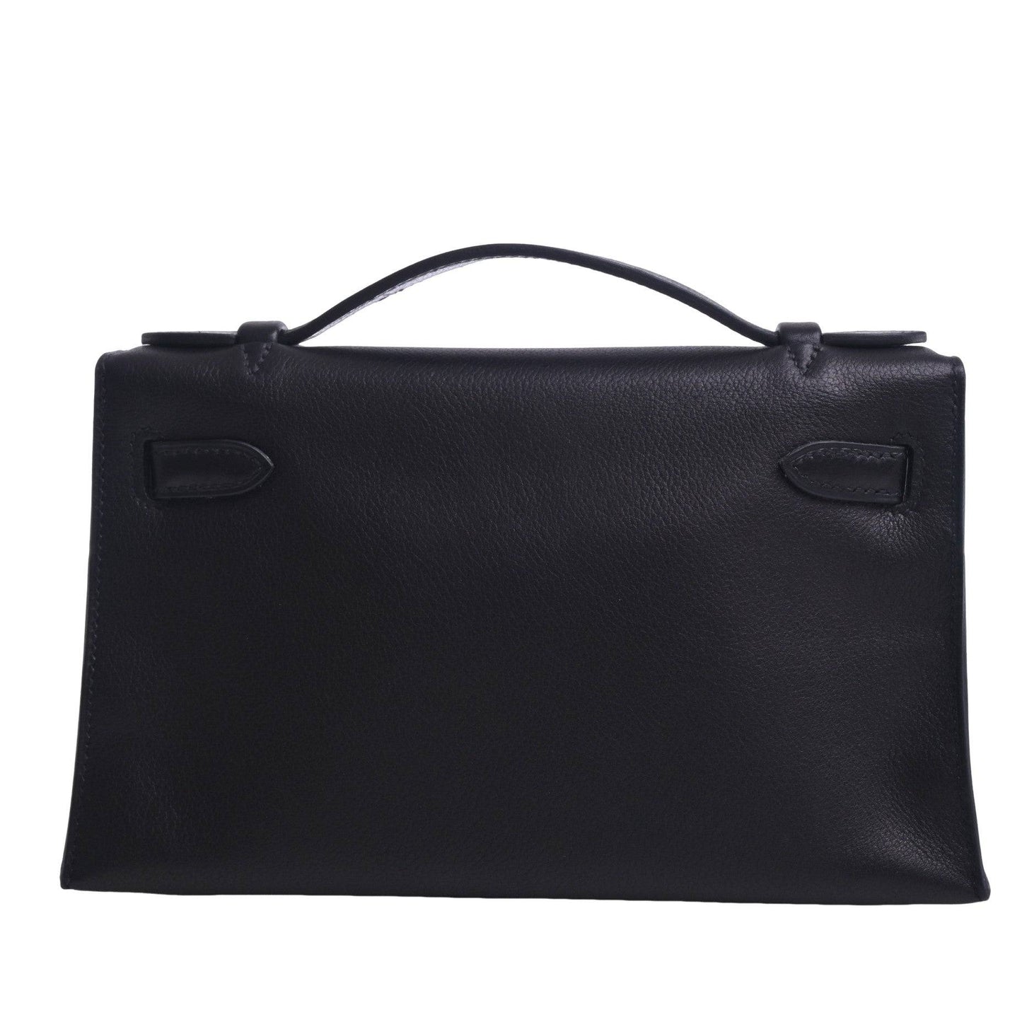 Pochette Kelly Evergrain Black SS □I engraved