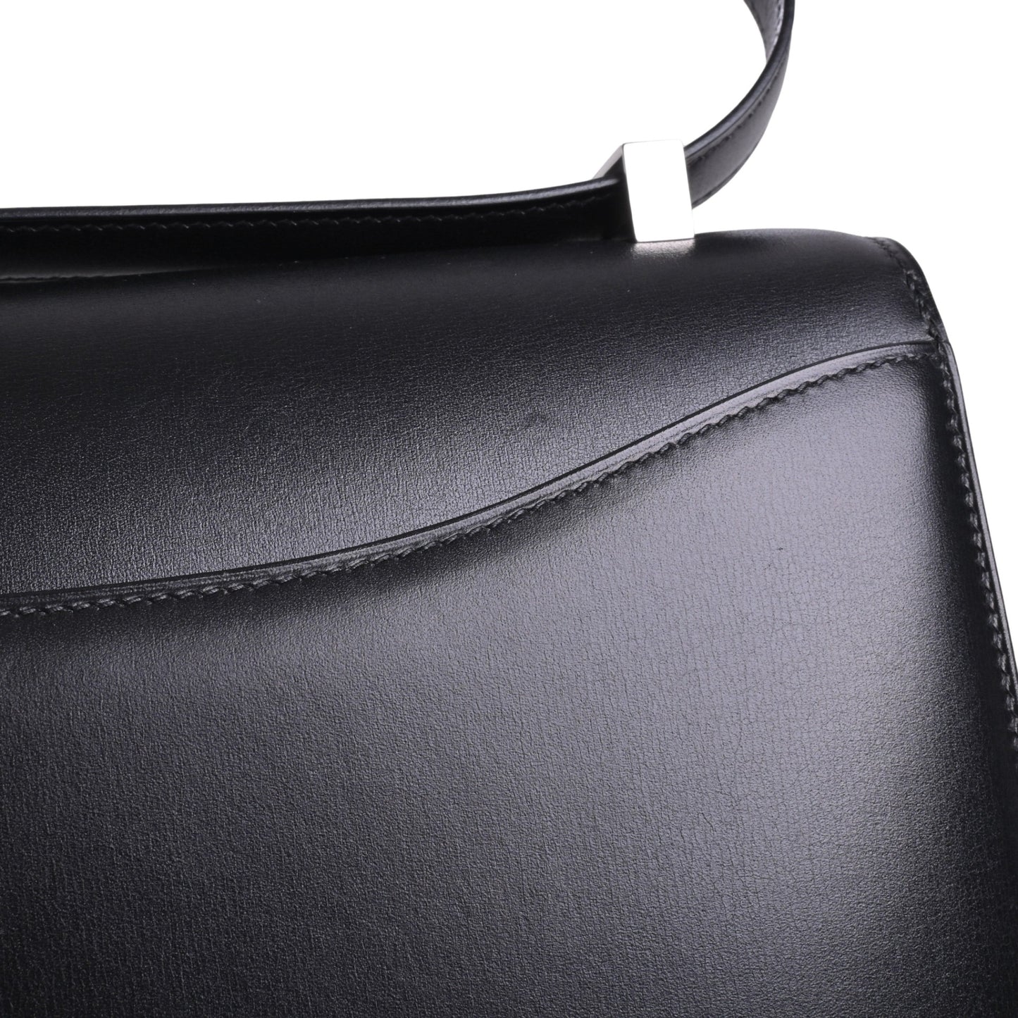 コンスタンス　ボックスカーフ　ブラック　SS　□E刻印