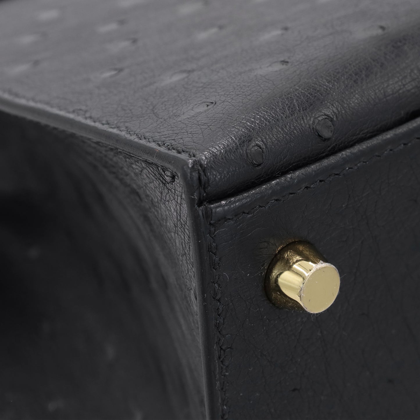 Kelly 25 鸵鸟黑 GP K 印章