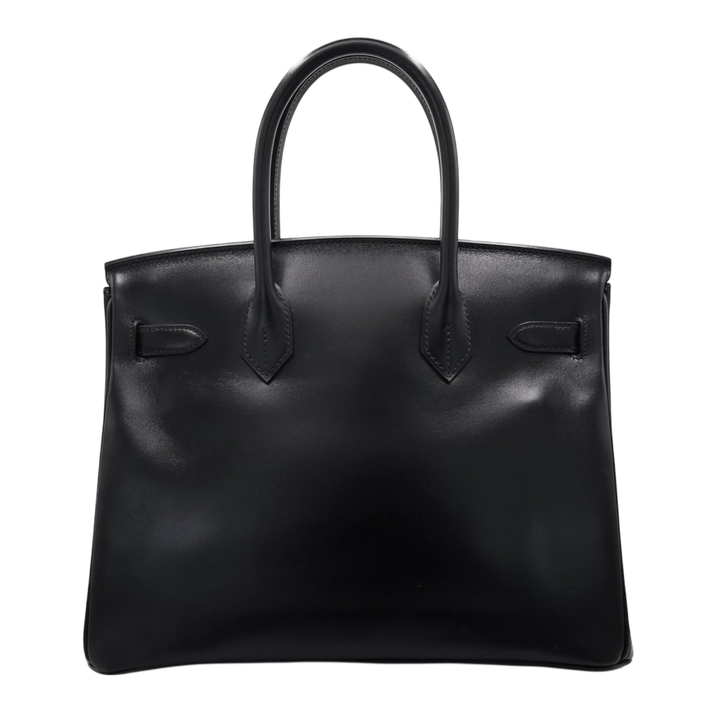 バーキン30　ボックスカーフ　ブラック　ルテニウム金具　□G刻印