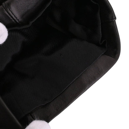 ベルテッドコート　ラム　ブラック　38