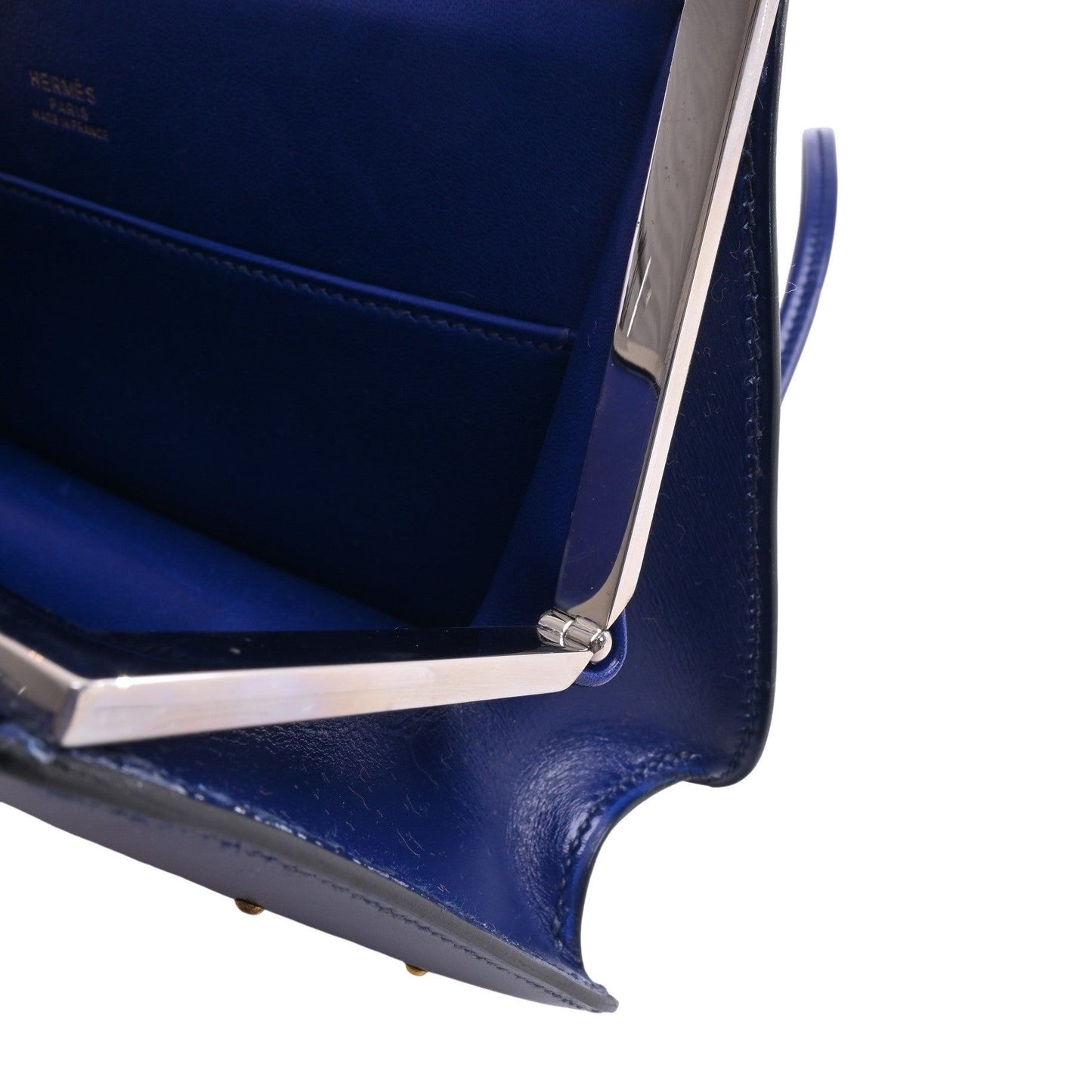 サックアマリース　フランス国旗　ボックスカーフ　ブルー　〇S刻印