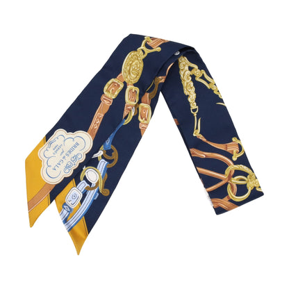 ツイリー　ブリッド・ドゥ・ガラアップケピケ　シルク　ネイビー