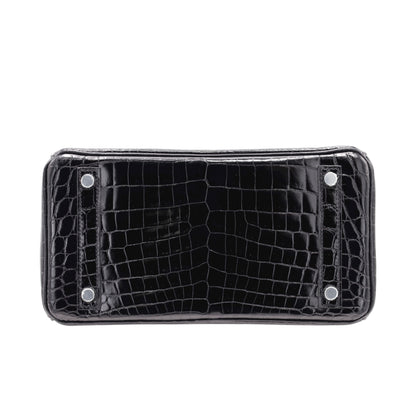 バーキン25　ニロティカス　ブラック　SS　D刻印